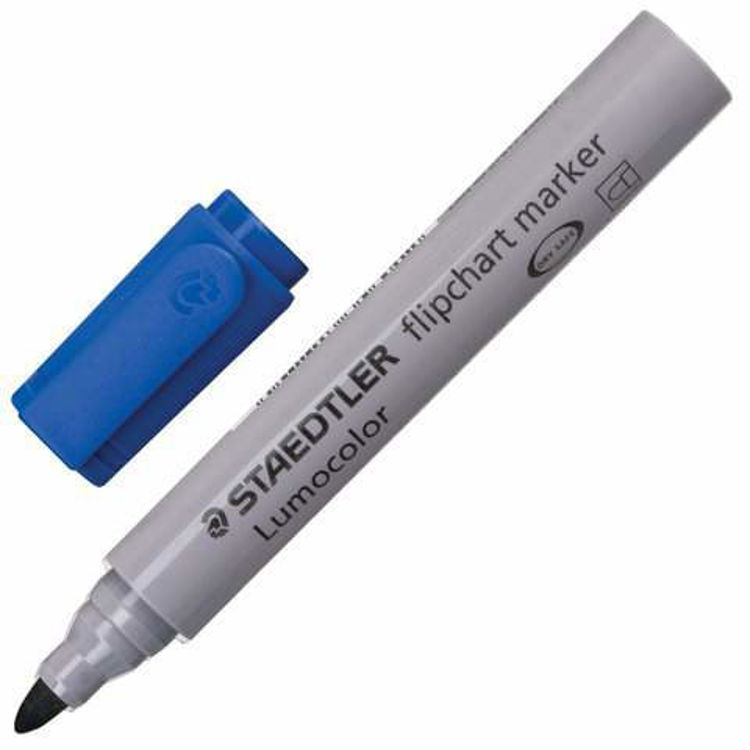 Picture of 3563 STAEDTLER FLIPCHART MARKER LUMOCOLOR BLUE